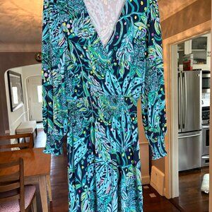 NWOT Lilly Pulitzer Talley Colorful Long Sleeve Dress. Size XS